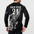 New Zealand Rugby Custom Button Sweatshirt Opango All Black Fern