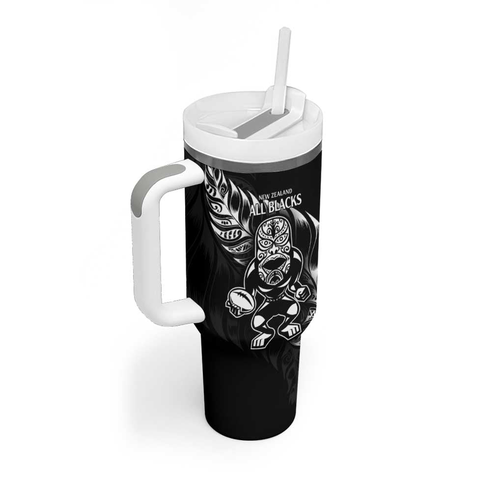 New Zealand All Black Rugby Custom Tumbler With Handle