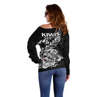 New Zealand Kiwi Rugby Off Shoulder Sweater LT9 - Polynesian Pride