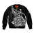 (Custom Text And Number) New Zealand Kiwi Rugby Bomber Jacket LT9 Unisex Black - Polynesian Pride