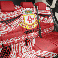 Personalised Kolisi Tonga College Atele Back Car Seat Cover Polynesian Ngatu Tribal