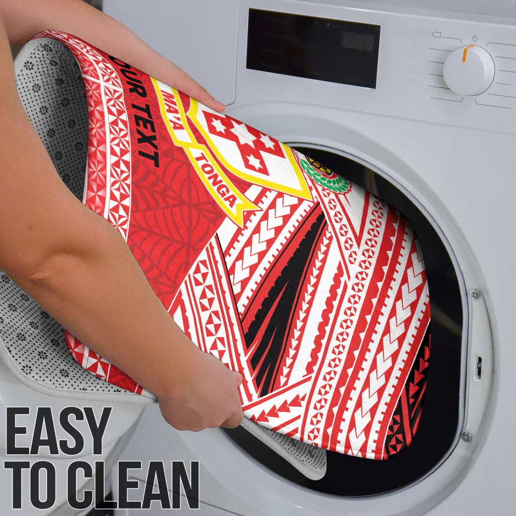 Personalised Kolisi Tonga College Atele Bathroom Set Polynesian Ngatu Tribal - Polynesian Pride