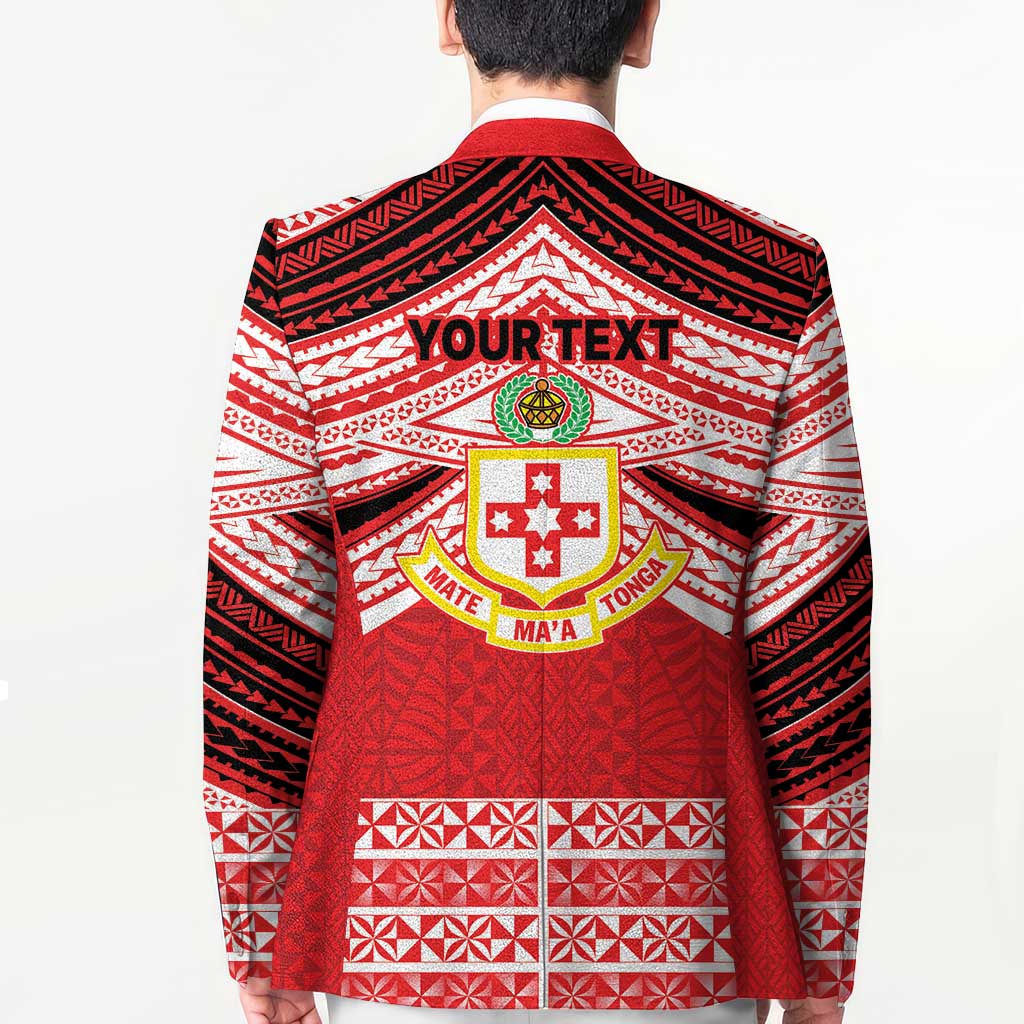 Personalised Kolisi Tonga College Atele Blazer Polynesian Ngatu Tribal - Polynesian Pride