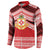 Personalised Kolisi Tonga College Atele Button Sweatshirt Polynesian Ngatu Tribal