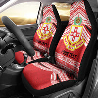 Personalised Kolisi Tonga College Atele Car Seat Cover Polynesian Ngatu Tribal