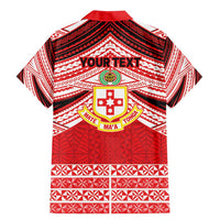 Personalised Kolisi Tonga College Atele Family Matching Mermaid Dress and Hawaiian Shirt Polynesian Ngatu Tribal