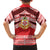 Personalised Kolisi Tonga College Atele Family Matching Off The Shoulder Long Sleeve Dress and Hawaiian Shirt Polynesian Ngatu Tribal