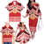 Personalised Kolisi Tonga College Atele Family Matching Off The Shoulder Long Sleeve Dress and Hawaiian Shirt Polynesian Ngatu Tribal