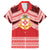 Personalised Kolisi Tonga College Atele Family Matching Off The Shoulder Long Sleeve Dress and Hawaiian Shirt Polynesian Ngatu Tribal