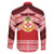 Personalised Kolisi Tonga College Atele Family Matching Off The Shoulder Long Sleeve Dress and Hawaiian Shirt Polynesian Ngatu Tribal