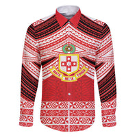 Personalised Kolisi Tonga College Atele Family Matching Puletasi and Hawaiian Shirt Polynesian Ngatu Tribal
