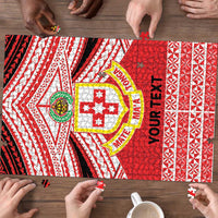 Personalised Kolisi Tonga College Atele Puzzle Polynesian Ngatu Tribal - Polynesian Pride
