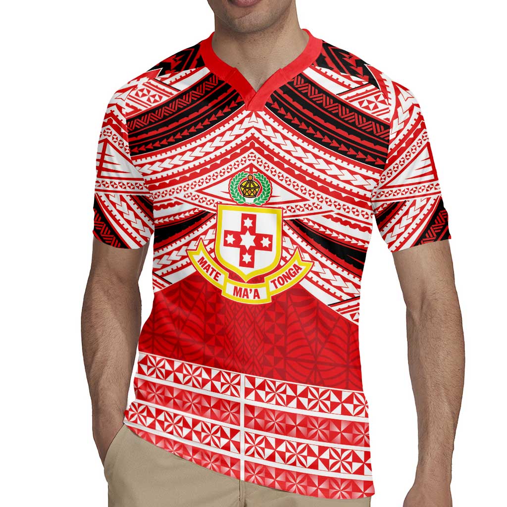 Personalised Kolisi Tonga College Atele Rugby Jersey Polynesian Ngatu Tribal