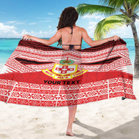 Personalised Kolisi Tonga College Atele Sarong Polynesian Ngatu Tribal