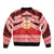 Personalised Kolisi Tonga College Atele Sleeve Zip Bomber Jacket Polynesian Ngatu Tribal