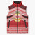 Personalised Kolisi Tonga College Atele Sleeveless Puffer Jacket Polynesian Ngatu Tribal - Polynesian Pride