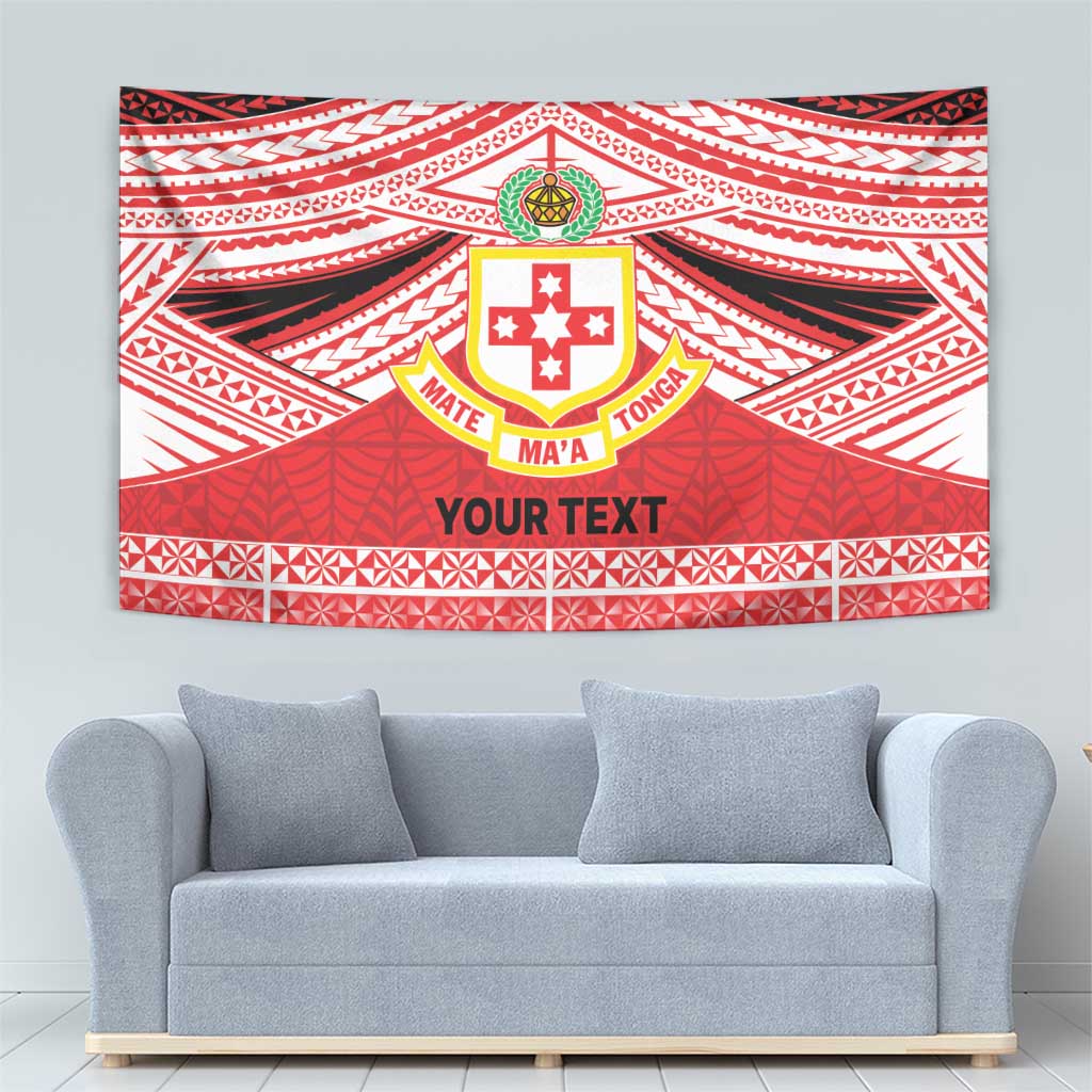 Personalised Kolisi Tonga College Atele Tapestry Polynesian Ngatu Tribal