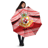 Personalised Kolisi Tonga College Atele Umbrella Polynesian Ngatu Tribal - Polynesian Pride