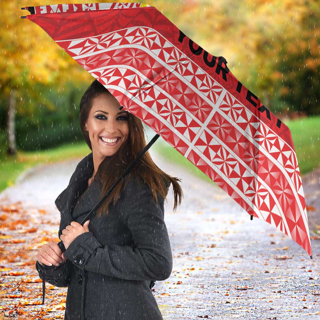 Personalised Kolisi Tonga College Atele Umbrella Polynesian Ngatu Tribal - Polynesian Pride