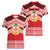 Personalised Kolisi Tonga College Atele Women V-Neck T-Shirt Polynesian Ngatu Tribal