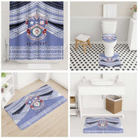 Personalised Tonga Apifoou College Bathroom Set Polynesian Ngatu Tribal - Polynesian Pride
