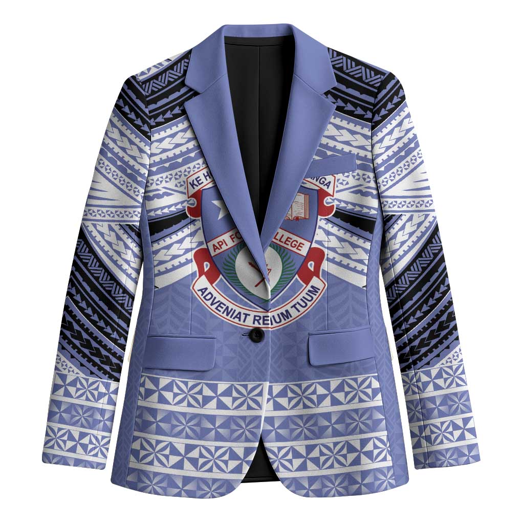 Personalised Tonga Apifoou College Blazer Polynesian Ngatu Tribal - Polynesian Pride