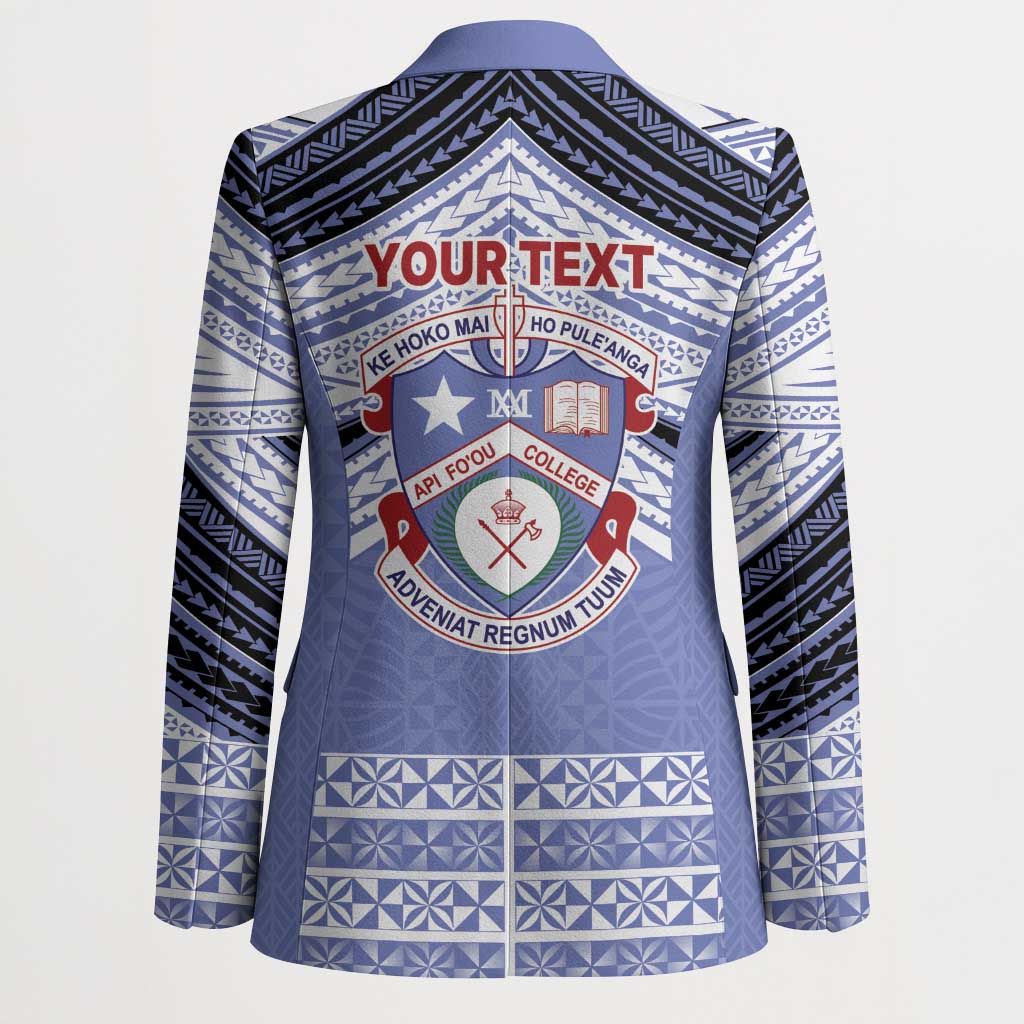 Personalised Tonga Apifoou College Blazer Polynesian Ngatu Tribal - Polynesian Pride