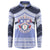 Personalised Tonga Apifoou College Button Sweatshirt Polynesian Ngatu Tribal