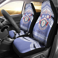 Personalised Tonga Apifoou College Car Seat Cover Polynesian Ngatu Tribal