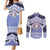 Personalised Tonga Apifoou College Couples Matching Mermaid Dress and Long Sleeve Button Shirt Polynesian Ngatu Tribal