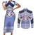 Personalised Tonga Apifoou College Couples Matching Short Sleeve Bodycon Dress and Long Sleeve Button Shirt Polynesian Ngatu Tribal