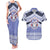 Personalised Tonga Apifoou College Couples Matching Tank Maxi Dress and Hawaiian Shirt Polynesian Ngatu Tribal