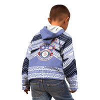 Personalised Tonga Apifoou College Kid Hoodie Polynesian Ngatu Tribal