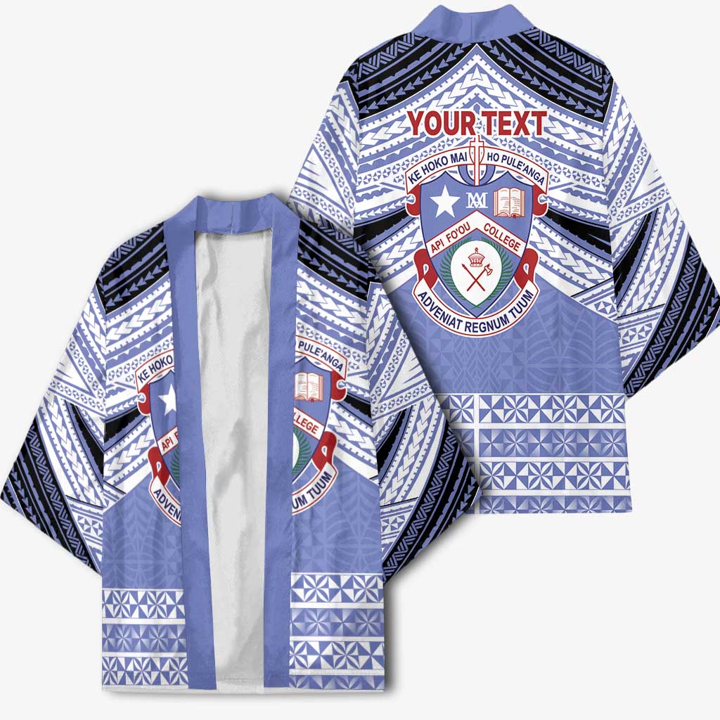 Personalised Tonga Apifoou College Kimono Polynesian Ngatu Tribal - Polynesian Pride