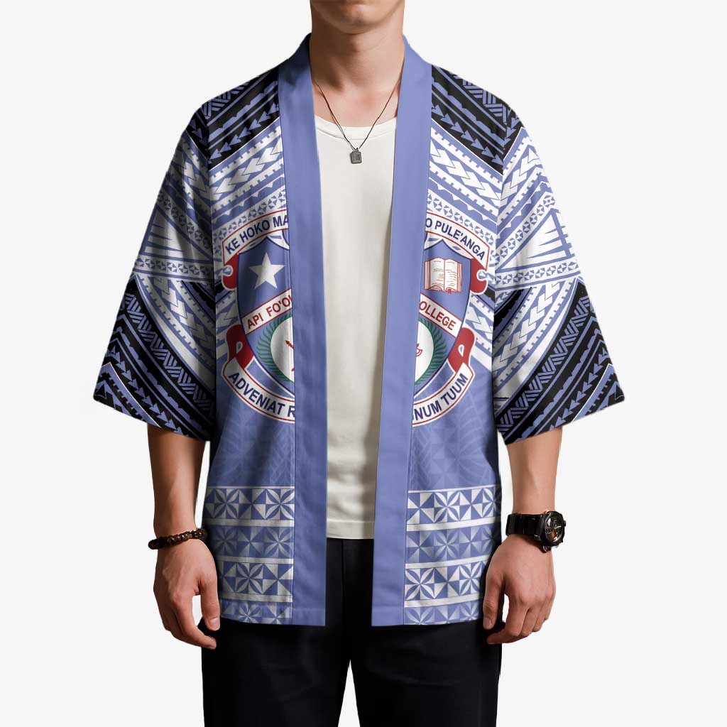 Personalised Tonga Apifoou College Kimono Polynesian Ngatu Tribal - Polynesian Pride
