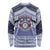 Personalised Tonga Apifoou College Long Sleeve Shirt Polynesian Ngatu Tribal