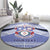 Personalised Tonga Apifoou College Round Carpet Polynesian Ngatu Tribal