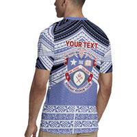 Personalised Tonga Apifoou College Rugby Jersey Polynesian Ngatu Tribal