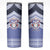 Personalised Tonga Apifoou College Skinny Tumbler Polynesian Ngatu Tribal