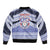 Personalised Tonga Apifoou College Sleeve Zip Bomber Jacket Polynesian Ngatu Tribal