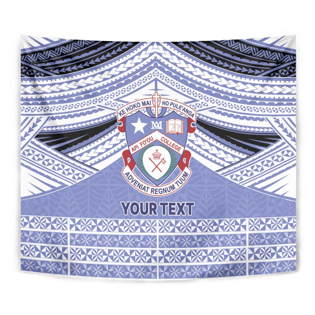 Personalised Tonga Apifoou College Tapestry Polynesian Ngatu Tribal
