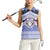 Personalised Tonga Apifoou College Women Sleeveless Polo Shirt Polynesian Ngatu Tribal