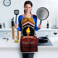 Personalised Tonga Beulah College Apron Polynesian Ngatu Tribal - Polynesian Pride