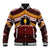 Personalised Tonga Beulah College Baseball Jacket Polynesian Ngatu Tribal