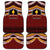 Personalised Tonga Beulah College Car Mats Polynesian Ngatu Tribal