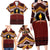 Personalised Tonga Beulah College Family Matching Long Sleeve Bodycon Dress and Hawaiian Shirt Polynesian Ngatu Tribal