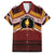 Personalised Tonga Beulah College Family Matching Off Shoulder Short Dress and Hawaiian Shirt Polynesian Ngatu Tribal