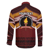 Personalised Tonga Beulah College Family Matching Puletasi and Hawaiian Shirt Polynesian Ngatu Tribal