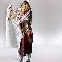 Personalised Tonga Beulah College Hooded Blanket Polynesian Ngatu Tribal
