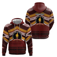 Personalised Tonga Beulah College Hoodie Polynesian Ngatu Tribal